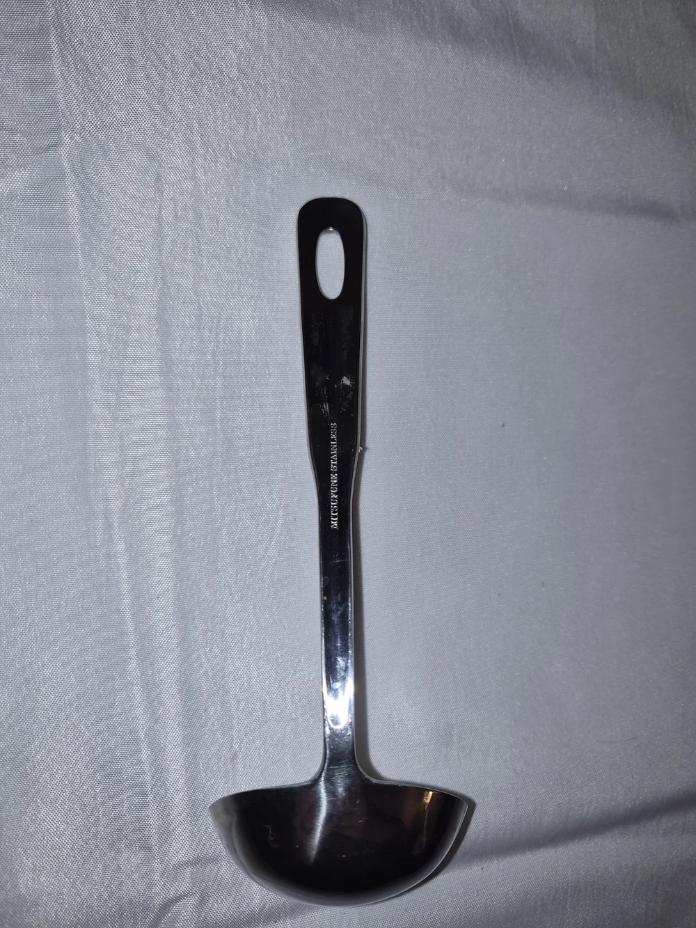 Stainless Steel Ladle - Shiny Silver Serving Spoon